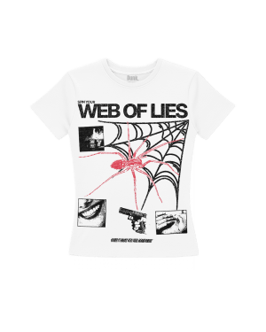 Web Of Lies - Allover Graphics Baby Tee